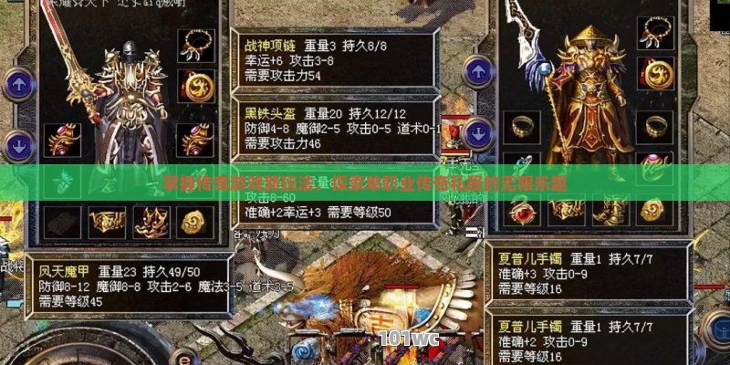 掌握传奇游戏新玩法，探索<strong>单职业传奇</strong>私服的无限乐趣